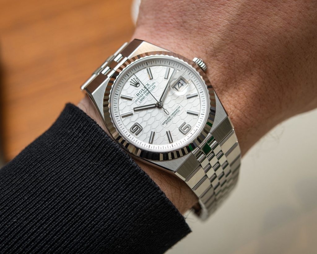 New Replica Rolex Land-Dweller Watch in White Rolesor – A Stylish Choice